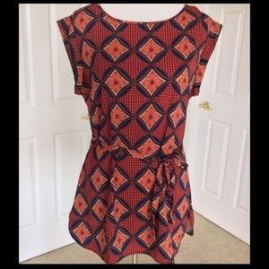 Ann Taylor tunic shirt small women pattern